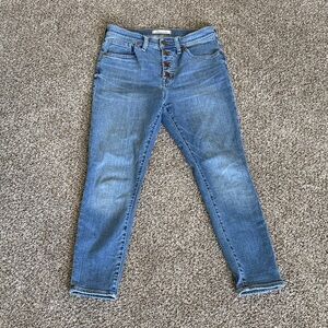 Madewell 9” Midrise Skinny Crop Size 28